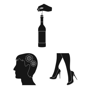 Manipülasyon ellerinizle siyah set koleksiyonu tasarım için simgeler. El hareketi vektör simge stok web çizim.