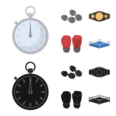 Balık kemik, hayvan, kedi tuvalet için kapsayıcı, bir kutu içinde kedi. Kedi çizgi film, siyah stil vektör simge stok çizim web simgeler ayarla.