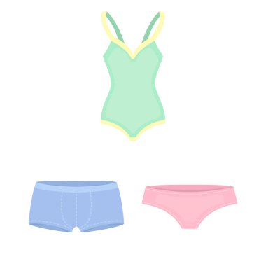 Giysi ve aksesuarları set koleksiyonu tasarım için simgeleri karikatür. Ayakkabı ve dekorasyon sembol stok web illüstrasyon vektör.