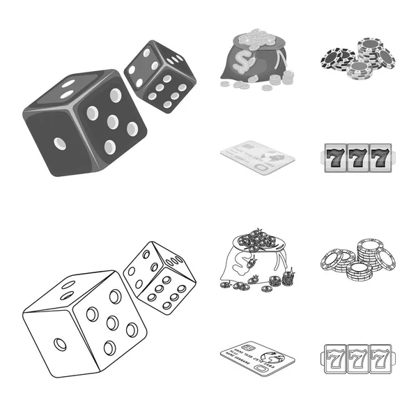 Excitement, recreation, hobby and other web icon in outline,monochrome style.Casino, institution, entertainment, icons in set collection.