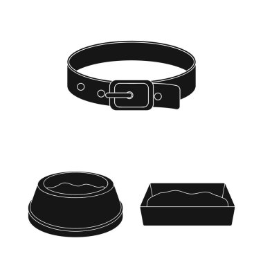 Set koleksiyonu tasarım için bir hayvan kedi siyah simgeler. Bir kedi vektör simge stok web gösterim amacıyla bakım.