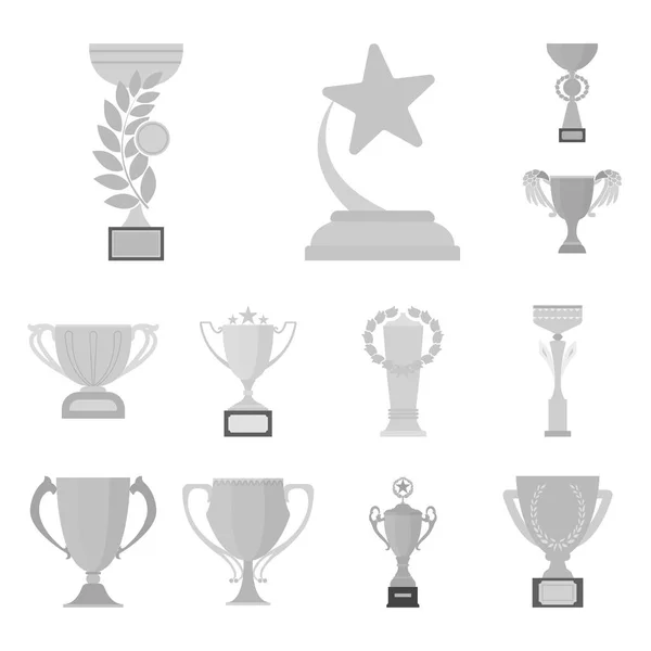 Χρυσό κύπελλο μονόχρωμες εικόνες σετ συλλογής για το σχεδιασμό. Νικητές Κύπελλο διάνυσμα σύμβολο μετοχής web εικονογράφηση. — Διανυσματικό Αρχείο