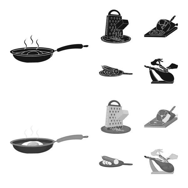 Tratar, aparato, herramienta y otro icono web en negro, monocromo style.cook, ama de casa, manos iconos en la colección de conjuntos . — Vector de stock