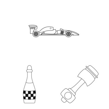 Araba ve ralli simge vektör tasarımı. Araba ve yarış hisse senedi simgesi için web topluluğu.