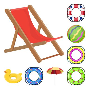 Çok renkli Yüzme daire karikatür set koleksiyonu tasarım için simgeler. Farklı lifebuoysvector sembol stok web çizimi.