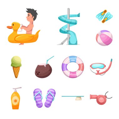 Havuzu ve yüzme logo vektör tasarımı. Havuzu ve etkinlik hisse senedi simgesi için web topluluğu.