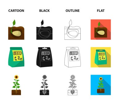 Şirket, ekoloji ve çizgi film, siyah, anahat, diğer web simge stil düz. Kabuğu, cezalar, Bahçe simgeler kümesi koleksiyonu.