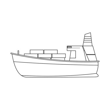 Yalıtılmış nesne mal ve kargo logo. Ürünler ve ambar stok vektör çizim koleksiyonu.