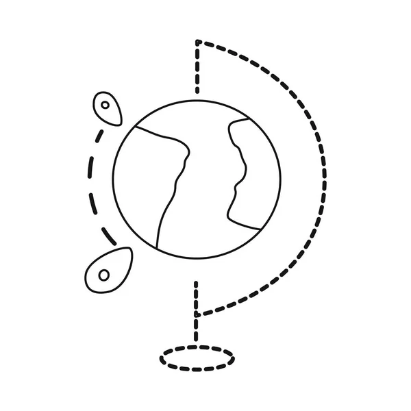 Illustration vectorielle des marchandises et icône du fret. Ensemble de marchandises et symbole de stock d'entrepôt pour le Web . — Image vectorielle