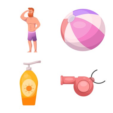 Yalıtılmış nesne havuzu ve yüzme sembolü. Web için havuz ve etkinlik hisse senedi simgesi kümesi.