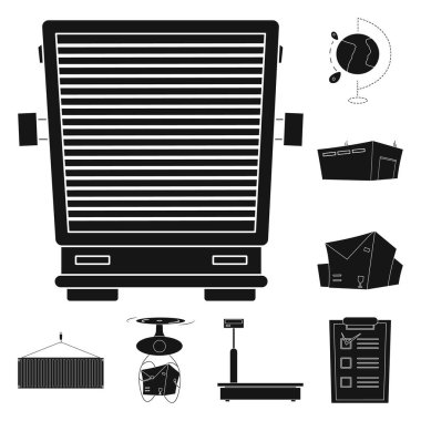 Yalıtılmış nesne mal ve kargo işareti. Ürünler ve ambar hisse senedi simgesi için web topluluğu.