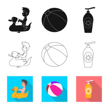 Havuzu ve yüzme simge vektör tasarımı. Havuzu ve etkinlik hisse senedi simgesi için web topluluğu.