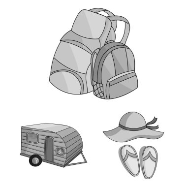 Set koleksiyonu tasarım için aile tatil tek renkli simgeler. Rekreasyon ve ekipmanları. vektör simge stok web çizimi.