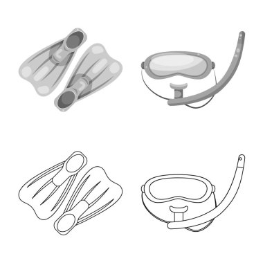 Havuzu ve yüzme logo vektör Illustration. Hisse senedi için havuz ve etkinlik vektör simge topluluğu.