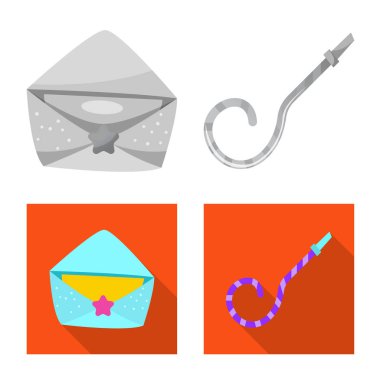 Parti ve Doğum işareti vektör tasarımı. Parti ve kutlama hisse senedi simgesi için web topluluğu.