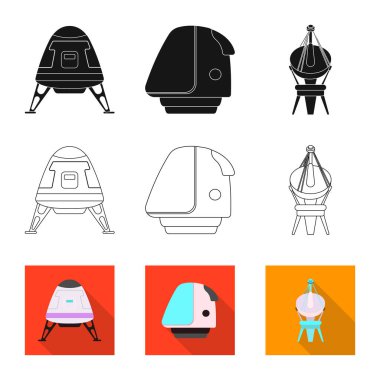 Mars'ın illüstrasyon vektör ve işareti alanı. Mars ve gezegen hisse senedi simgesi için web topluluğu.