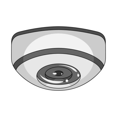 Cctv ve kamera işareti yalıtılmış nesne. Cctv ve sistem stok vektör çizim seti.