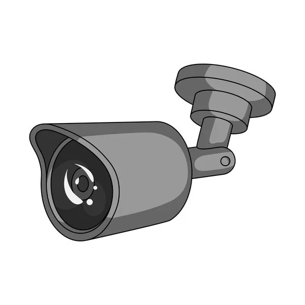 Objet isolé de cctv et logo de la caméra. Ensemble d'icônes vectorielles cctv et système pour stock . — Image vectorielle