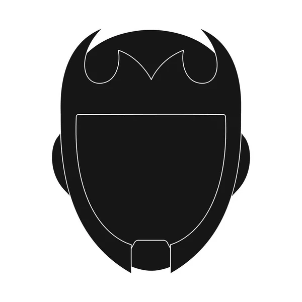 Vector design of hero and mask sign. Set of hero and superhero stock symbol for web. — Stock Vector