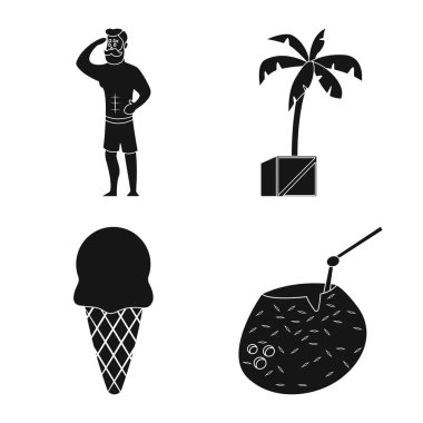 Havuzu ve yüzme işareti tasarımı vektör. Havuzu ve etkinlik hisse senedi simgesi için web topluluğu.