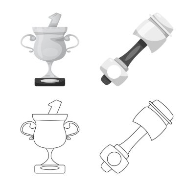 Araba ve ralli simge vektör Illustration. Hisse senedi için araba ve yarış vektör simge kümesi.