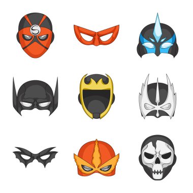 Kahraman ve maske logo vektör tasarımı. Kahraman ve süper kahraman hisse senedi simgesi için web topluluğu.