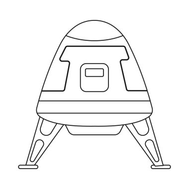 Mars ve uzay simge vektör tasarımı. Mars ve hisse senedi için gezegen vektör simge kümesi.