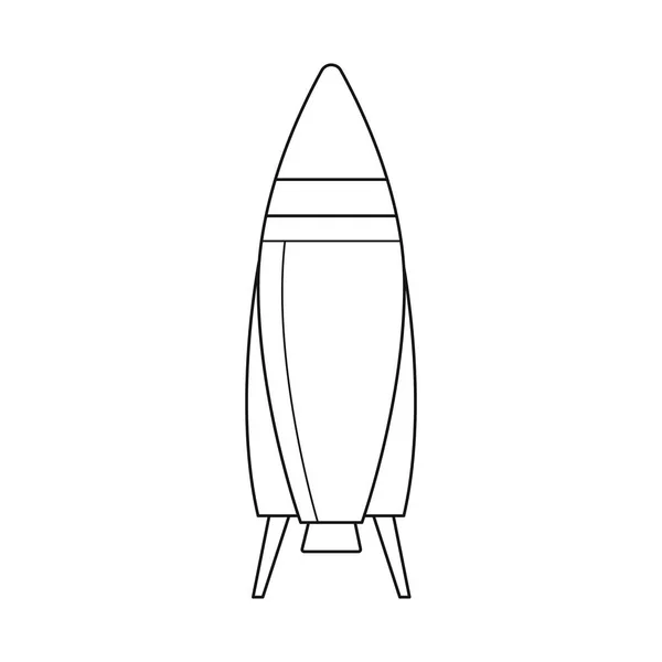 Vektorillustration av fördärvar och rymden symbol. Samling av mars och planeten aktiesymbol för webben. — Stock vektor