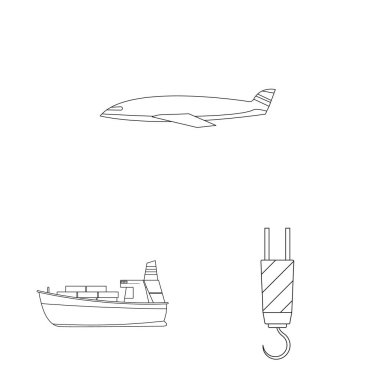 Yalıtılmış nesne mal ve kargo simgesi. Ürünler ve ambar stok vektör çizim.