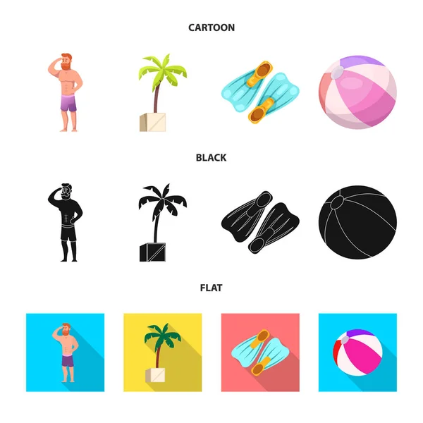Wektor, ilustracja, basen i basen znak. Kolekcja ikony wektor basen i aktywności na magazynie. — Wektor stockowy