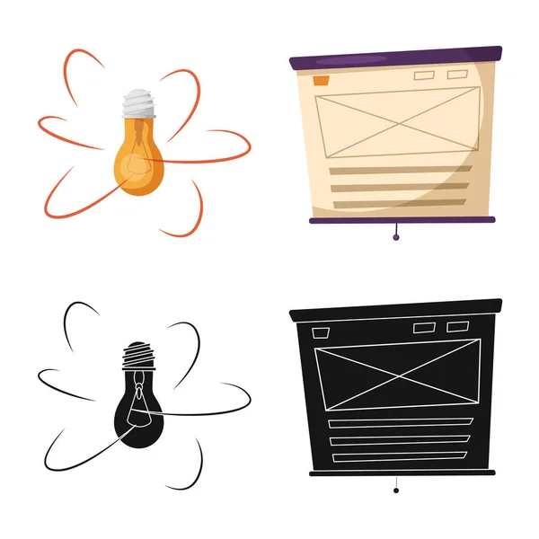 Illustration vectorielle de l'icône d'éducation et d'apprentissage. Ensemble d'icône vectorielle de l'éducation et de l'école pour le stock . — Image vectorielle