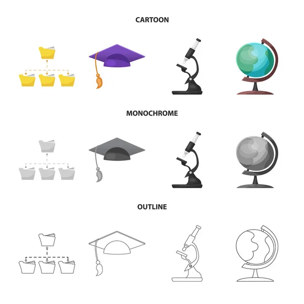 Elkülönített objektum az oktatás és a tanulás szimbólum. Készlet-ból oktatás és iskola vektor stock illusztráció. — Stock Vector