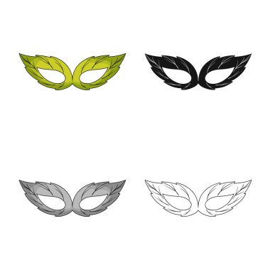 Kahraman ve maske logo vektör tasarımı. Web için kahraman ve süper kahraman hisse senedi simgesi kümesi.