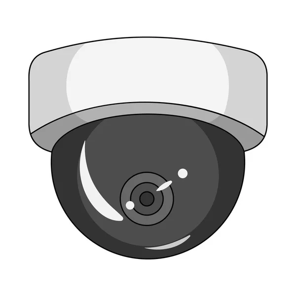 Vector ontwerp van cctv en camera teken. Verzameling van vector-pictogram voor cctv en systeem voor voorraad. — Stockvector