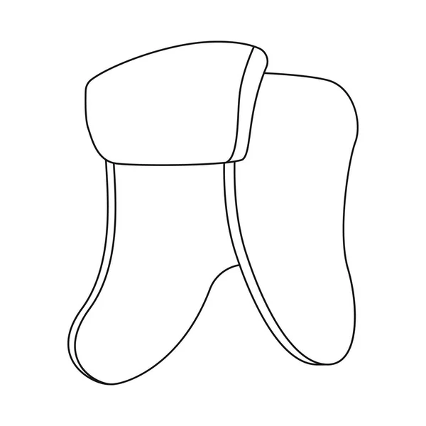 Projeto vetorial de headwear e logotipo da tampa. Conjunto de headwear e símbolo de estoque acessório para web . — Vetor de Stock