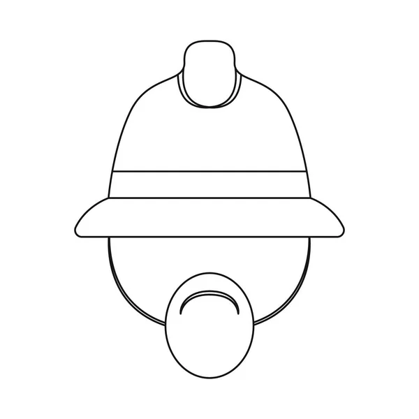 Векторний дизайн головного убору та символу шапки. Колекція головного убору та аксесуарів Векторні ілюстрації . — стоковий вектор