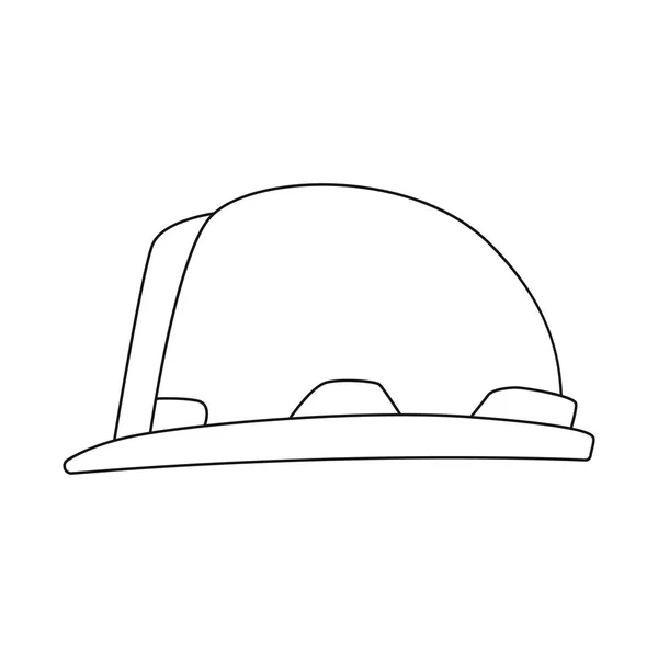 Projeto vetorial de headwear e logotipo da tampa. Coleção de headwear e símbolo de estoque acessório para web . — Vetor de Stock