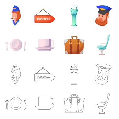 Havaalanı ve uçak simgesi yalıtılmış nesne. Havaalanı ve uçak hisse senedi simgesi için web topluluğu.