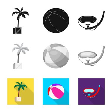 Havuzu ve yüzme simge vektör Illustration. Havuzu ve etkinlik hisse senedi simgesi için web topluluğu.