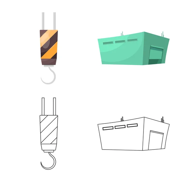 货物和货物标志的矢量说明。网上货物和仓库库存符号的收集. — 图库矢量图片