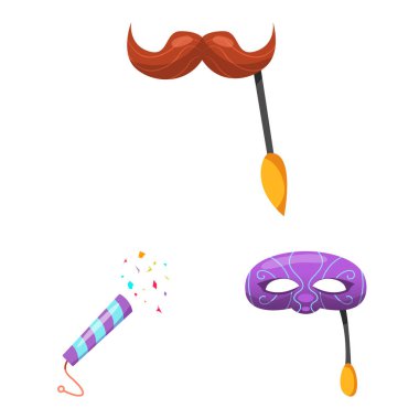 Parti ve Doğum günü sembolü yalıtılmış nesne. Parti ve kutlama hisse senedi simgesi için web topluluğu.