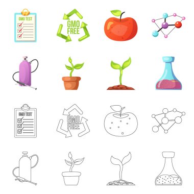 Vektör tasarımı ve işareti. Koleksiyon ve hisse senedi illüstrasyon vektör.