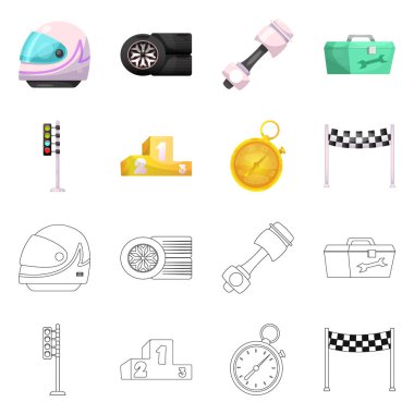 Araba ve ralli logo vektör tasarımı. Araba ve yarış vektör simgesini hissenin topluluğu.