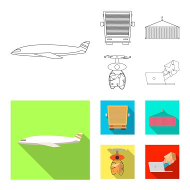 Yalıtılmış nesne mal ve kargo simgesi. Ürünler ve ambar hisse senedi simgesi için web topluluğu.