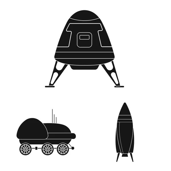 Vektorové ilustrace Marsu a symbolem vesmíru. Mars a planeta vektorové ilustrace. — Stockový vektor