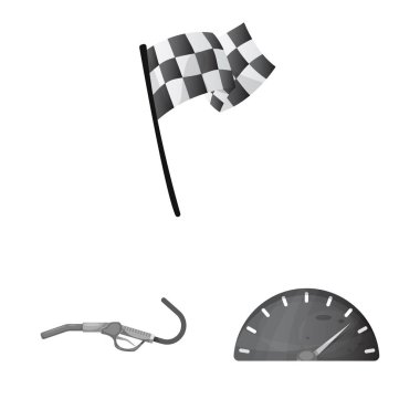 Araba ve ralli sembolü yalıtılmış nesne. Araba ve yarış hisse senedi simgesi için web topluluğu.