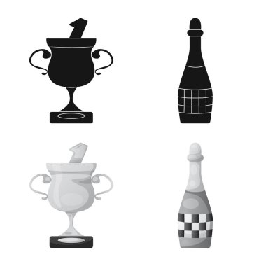 Araba ve ralli simge vektör Illustration. Araba ve yarış hisse senedi simgesi için web topluluğu.