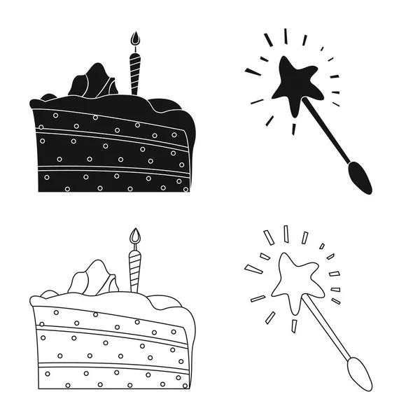 パーティーと誕生日のシンボルのベクター イラストです。Web のパーティやお祝いのストック シンボルのコレクション. — ストックベクタ