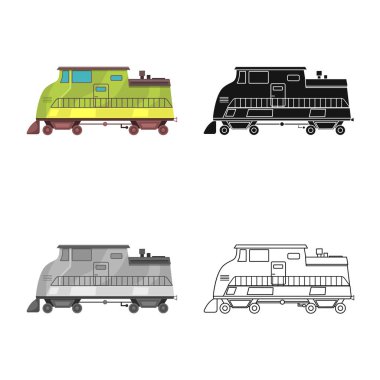 Tren ve İstasyonu simge vektör tasarımı. Tren ve bilet hisse senedi simgesi için web topluluğu.