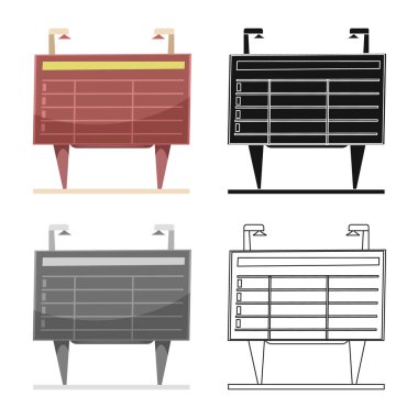 Tren ve istasyonu işareti yalıtılmış nesne. Tren ve bilet hisse senedi simgesi için web topluluğu.